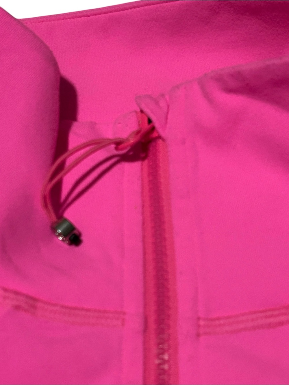 Lululemon Women's Pink Quilted Zipper Performance Jacket Long Sleeved Pockets - Picture 5 of 8